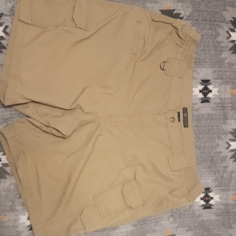 5.11 Tactical Tan Cargo Shorts with Durable Design
